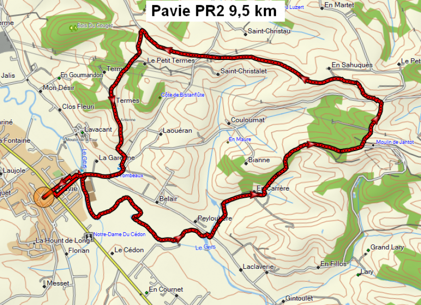 pavie PR2 9,5 km IPB 33